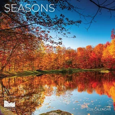 2026 Seasons Wall Calendar 12 Month | 12" X 24" Open | Giftable | Nature Calenda