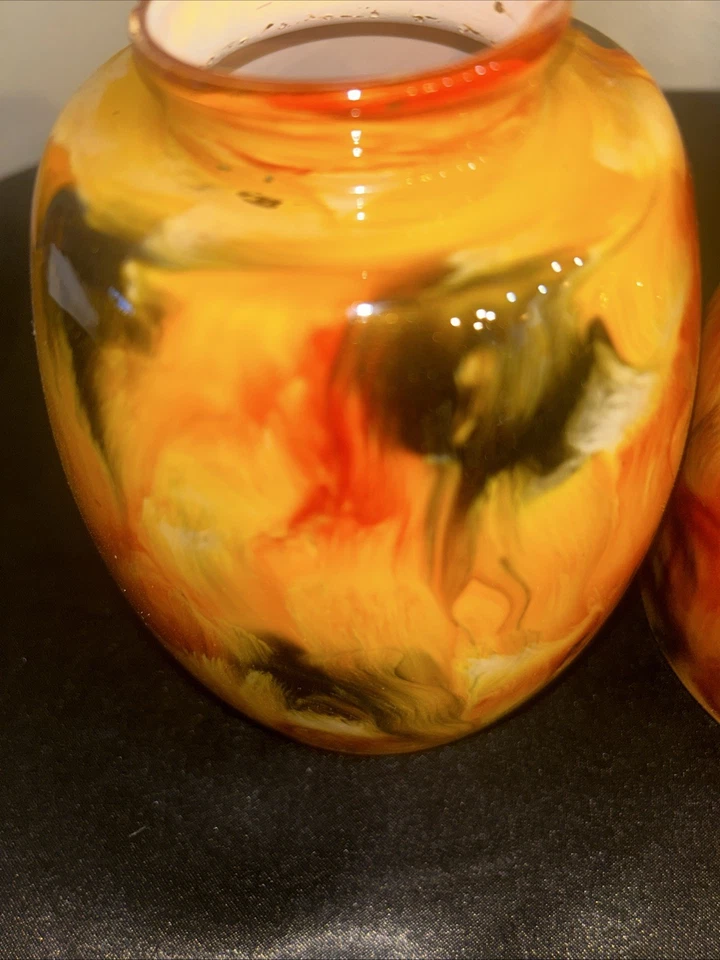 Westinghouse 8131100 - Handblown Fire Pit Glass Shade Pendant Light Set Of 2 - Image 4 of 4