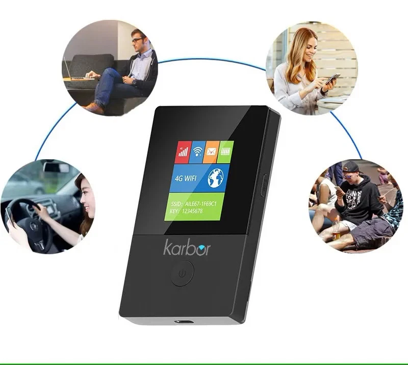 Mobile Wifi Hotspot Wireless Pocket Router 4G Color Screen Mobile 4G Type-c WIFI - Image 4 of 4