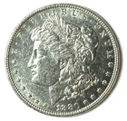 1880 O $1 Morgan Silver One Dollar US Coin AU VAM 6 Spike