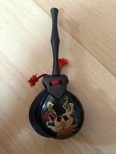 VTG Bakelite Castanets Painted Flamenco Vintage 70s SPAIN