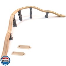 Wooden Train Bridges, Viaduct Bridge, Wooden Train Track Accessories, Wood Tr