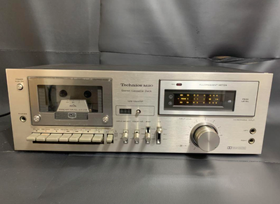 Technics RS-M20 Cassette Deck Stereo Silver Working Vintage Audio