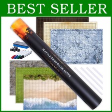 Double-Sided DND Grid Mat  6 Terrains  Accessories