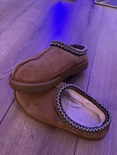UGG Tasman Women s Brown Suede Shearling Lined Mule Slippers US 7