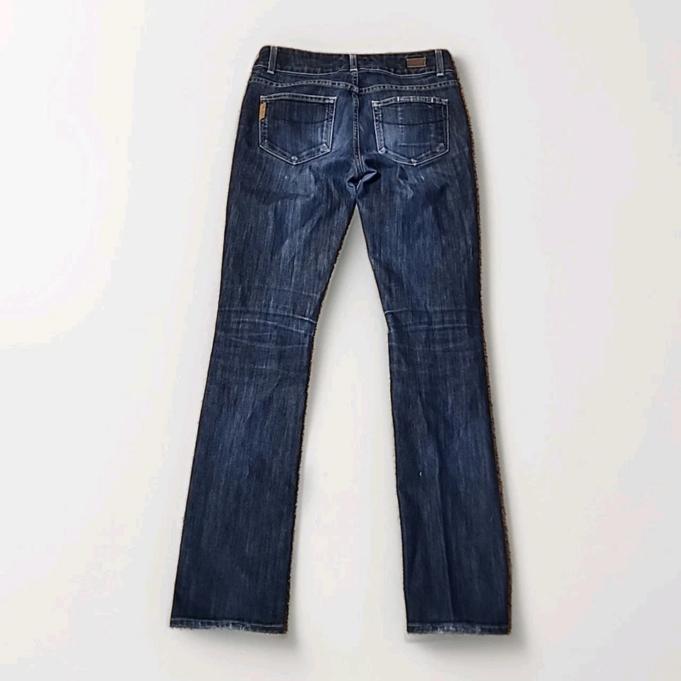 Paige Jeans Womens Size 27 Hidden Hills Straight Leg Dark Denim Blue - Image 3 of 4