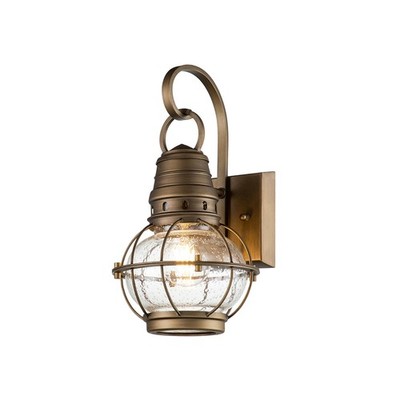 Kichler Außenwandleuchte Außenlampe Laterne Bridgepoint Messing - Sehr Gut