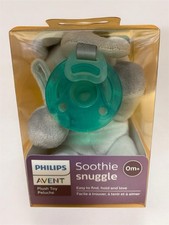 Philips Avent Soothie Snuggle 0m Pacifier Soother Elephant Plush Toy NEW