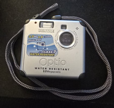 Pentax Optio33WR 3.2MP Water Resistant Class 7 Digital Camera FOR PARTS