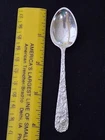 S Kirk & Son Repousse Sterling Silver 4" Demitasse Spoon