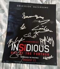 Insidious Out Of The Further Signed 8x10 Photo x7 Brandon Perea, Island Austin