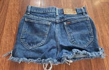 Vintage 1970s 1980s Mens Lee Riders DIY Cut Off Denim Shorts Size 29 Union Tag