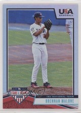 2019 USA Baseball Stars & Stripes Longevity Holo Foil 17/99 Brennan Malone 0g4