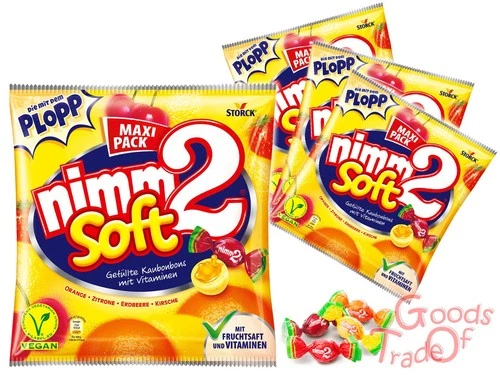 STORCK / Nimm2 SOFT / MAXI PACK / Chewy Candy / 1 - 3 Bags x 345g / NEW & ORIGINAL PACKAGING