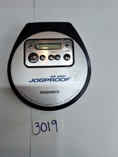 Magnavox Jogproof Portable CD Player Skip Protect Silver 45 ESP Tested Works