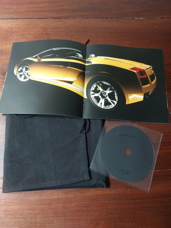 Lamborghini Gallardo Spyder Brochure Con Cd E Portabrochure In Tela - Immagine 3 di 4