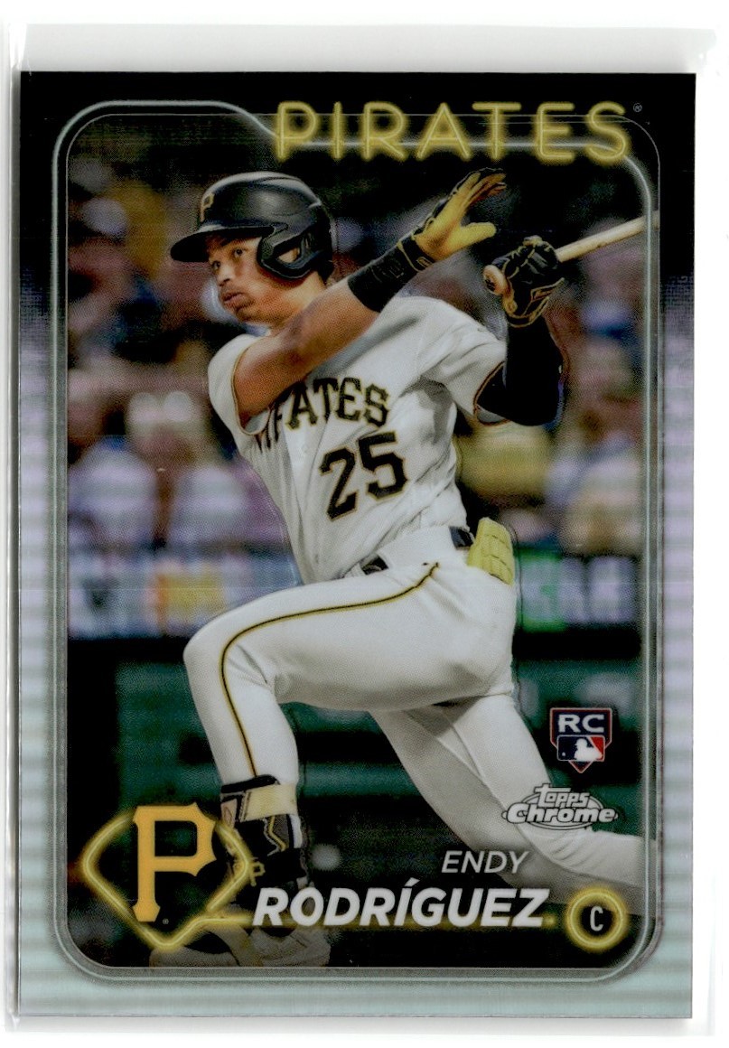 2024 Topps Chrome Refractor Endy Rodriguez Rookie Pittsburgh Pirates #295