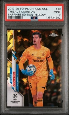 2019 TOPPS CHROME CHAMPIONS LEAGUE SAPPHIRE ED #10 THIBAUT