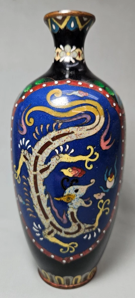 日本景泰蓝龙在日本古董花瓶| eBay