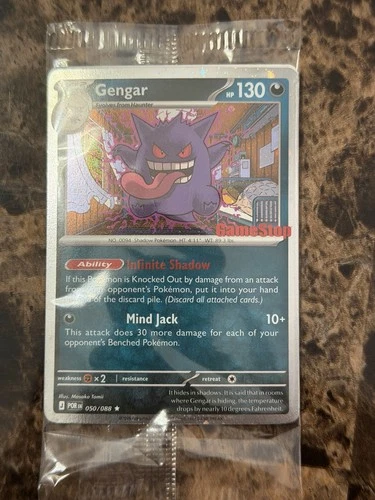 Pokémon TCG Gengar Promo GameStop Exclusive Stamped Holo Sealed