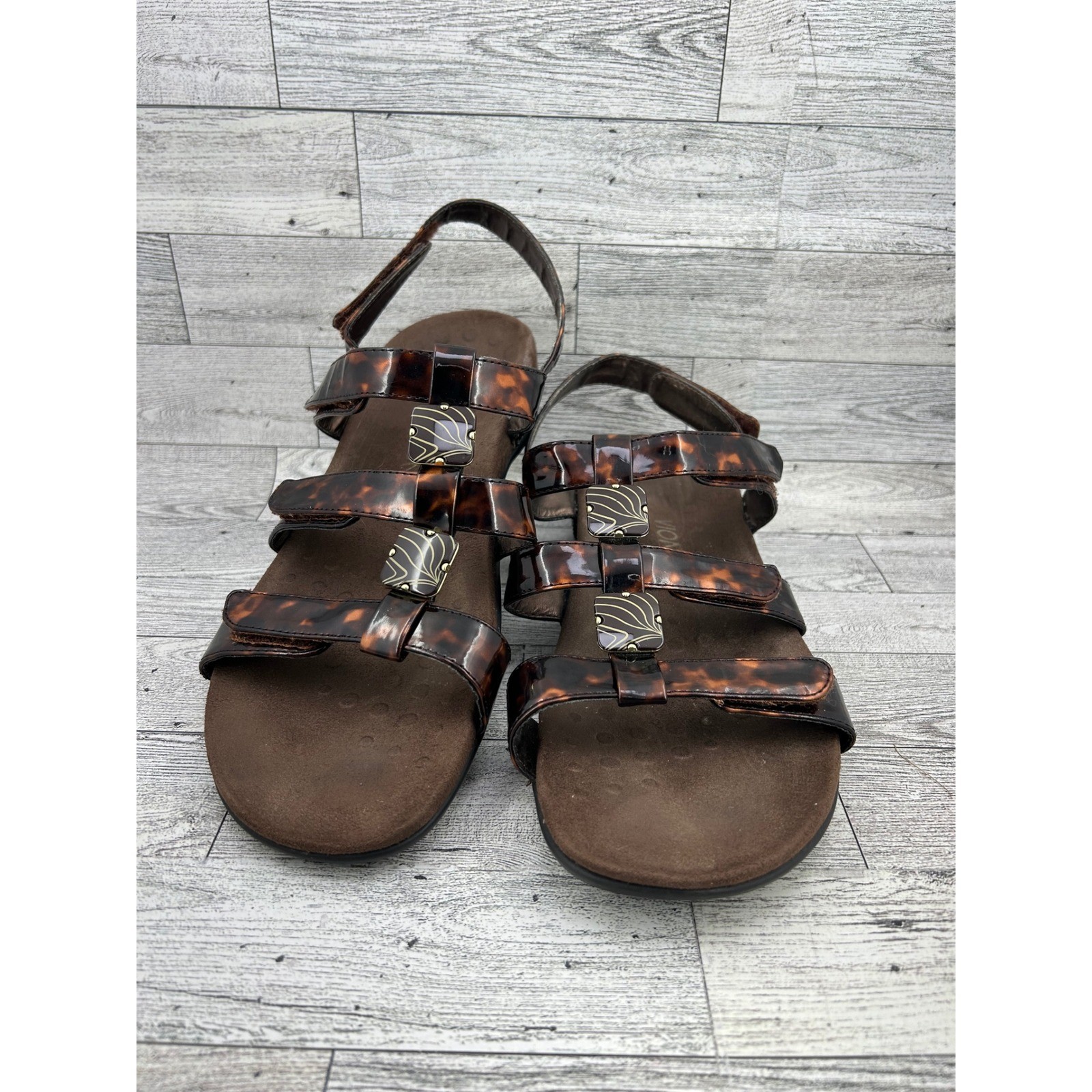 Vionic Amber Tortoise Shell Patent Adjustable Bac… - image 2