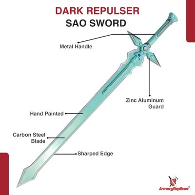 Dark Repulser SAO Great Sword of Kirito Collectible | eBay