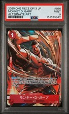 Monkey D. Garp 016 Japanese One Piece Alternate Art PSA 9