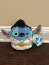 Stitch as Elvis Lilo  Stitch Kellytoy / Disney Squishmallows NWT retired 8  