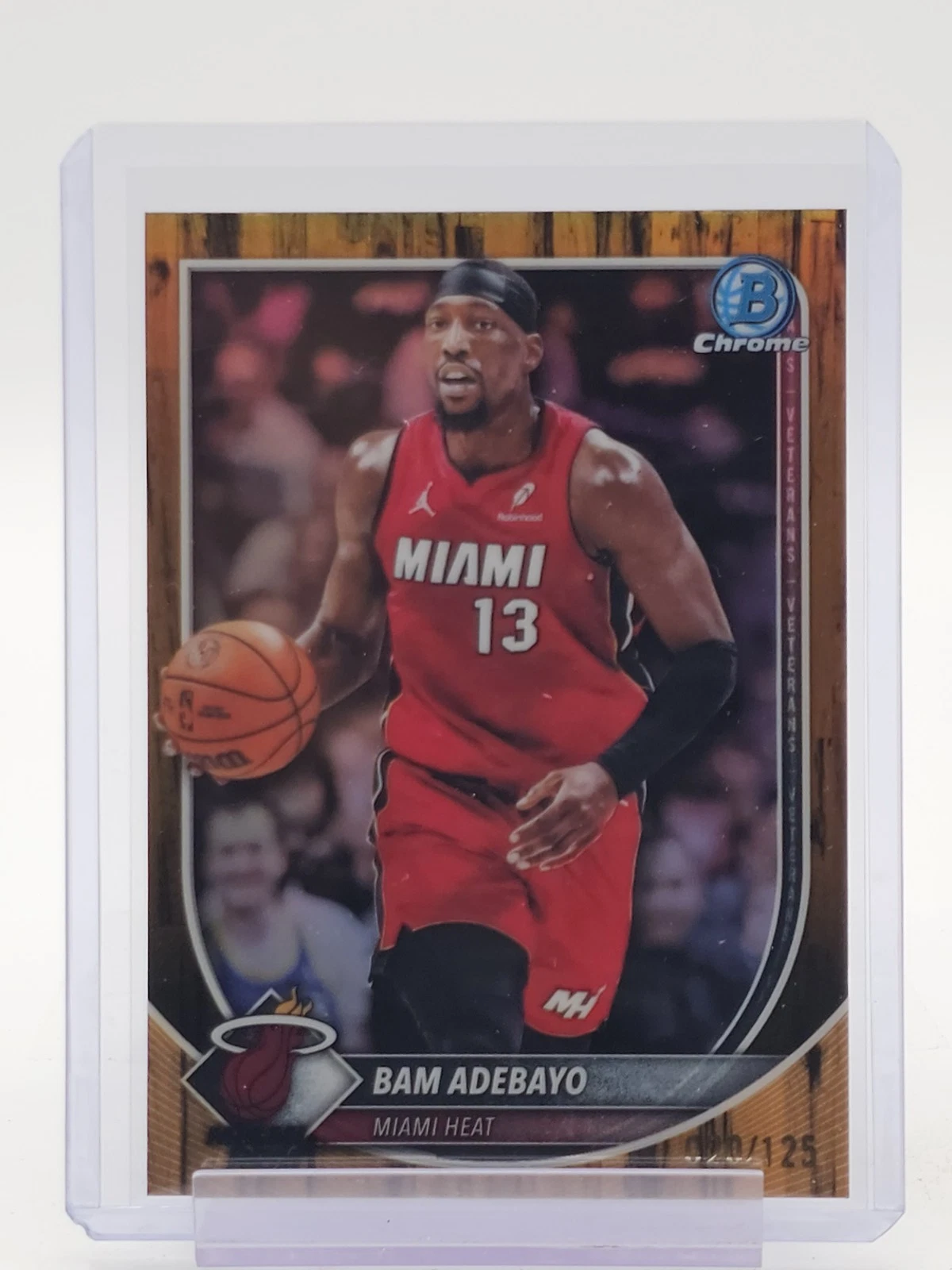 2025-26 Chrome Veterans Floorboard Bam Adebayo #BCV-89 /125
