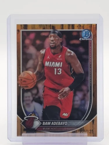 BAM ADEBAYO 2025-26 BOWMAN CHROME VETERANS FLOORBOARD /125 #BCV-89 HEAT Q4409