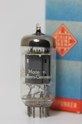 12AX7 ECC83 NOS TELEFUNKEN RIBBED DIAMOND TUBE 🎵 MATCHED-TRIODE 1955 🎵 100/100 - Picture 3 of 17