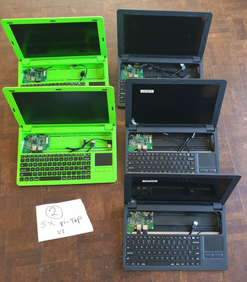 Restposten 5 Stück Pi-Top V1 Raspberry Modular Laptop / UNGETESTET / VERKAUFT WIE GESEHEN
