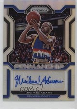2021-22 Panini Prizm Penmanship Silver Prizm Michael Adams #PM-MAD Auto 7j5