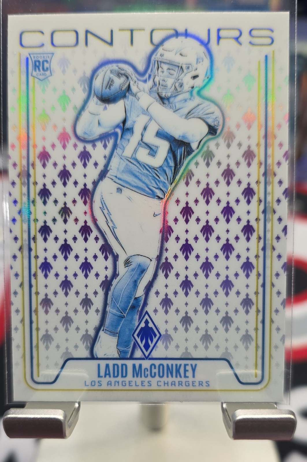 2024 Panini Phoenix - Contours Ladd McConkey #CON-LMY Hyper (RC)