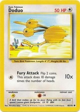 48/102 POKEMON BASE SET UNLIMITED DODUO COMMON NEAR MINT