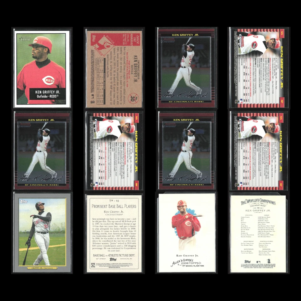 Ken Griffey Jr. Lote 50 tarjetas de béisbol Seattle Mariners MLB distribuidor a granel raro Foto 4 de 4