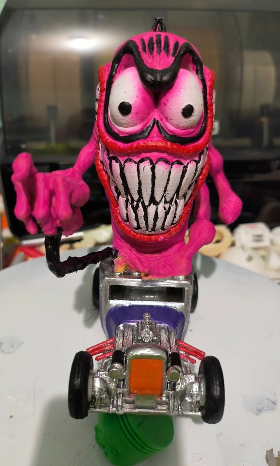 Fink Pink Hot Rod Hot Wheels Monster Ed ROTH Inspired | eBay