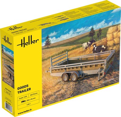 Heller 1/24 Goods Trailer Plastic Model Kit 80778