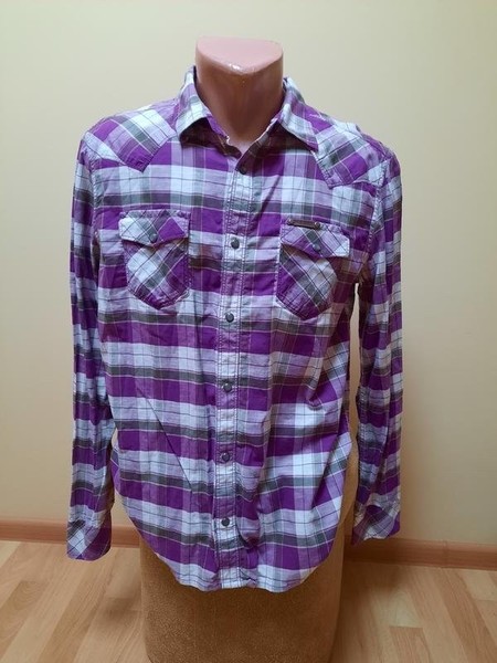 Men Diesel Shirt Multicolor Cotton 38 / M / 46 #7G7Q