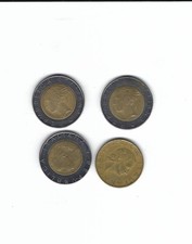 Italy 1982/1987/1990 500 Lira Bi-Metal CoinS 3 IN LOT KM 111, 1982 (LOW MINTAGE)