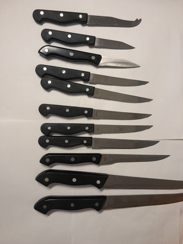 18 Slot Wood Knife Block With 11 Knives - Picture 13 of 20