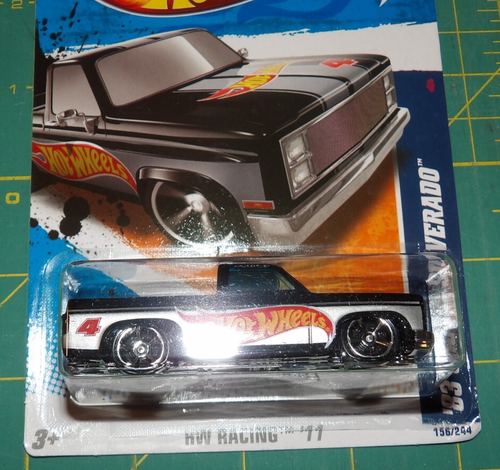 2011 Hot Wheels - '83 Chevy Silverado - Walmart Exclusive Black - Bottom Right