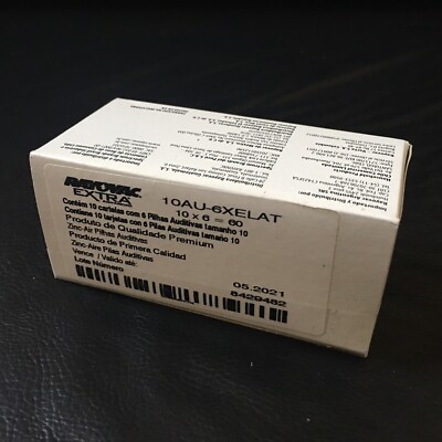 Hearing Aids #10 Battery 1.4V EXTRA Advanced Rayovac (Box with 10 pack of 6)