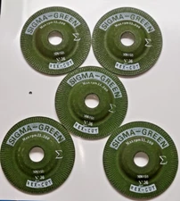 Sigma Green Part # 730000 Grinding Wheel,4-1/2 X 7/8",36 Grit PACK OF 5