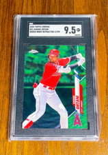 Shohei Ohtani 2020 Topps Chrome #21⚾⚾⚾SGC 9.5 MT+⚾⚾Green Wave Refractor SN#17/99