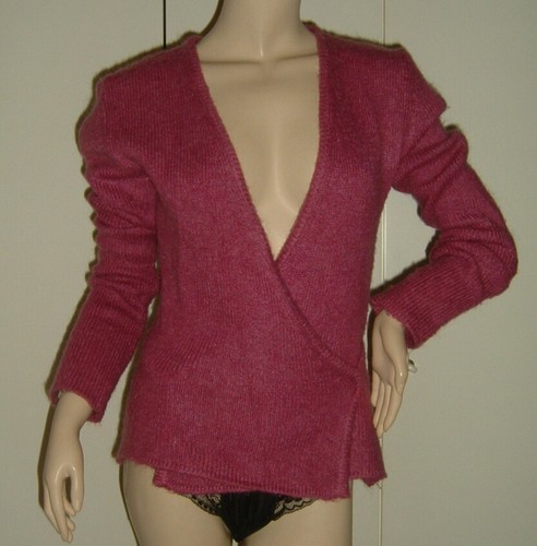 MAGLIONE A PORTAFOGLIO MOHAIR FUCSIA TERRANOVA TAGLIA L LEGGI LE MISURE |  eBay