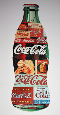 COCA COLA PUZZLE 500 pcs COKE BOTTLE SHAPE in METAL TIN with