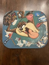 Vintage Looney Tunes Taz Tazmanian Devil Mouse Pad 1994 9.25 7 7/8