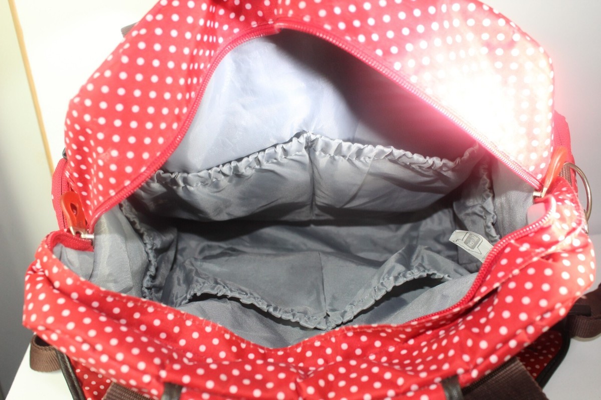 Westlife Diaper Bag Back Pack Polka Dot Red and Brown | eBay
