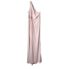 VERA WANG WHITE One Shoulder blush pink gown maxi dress NEW size 10